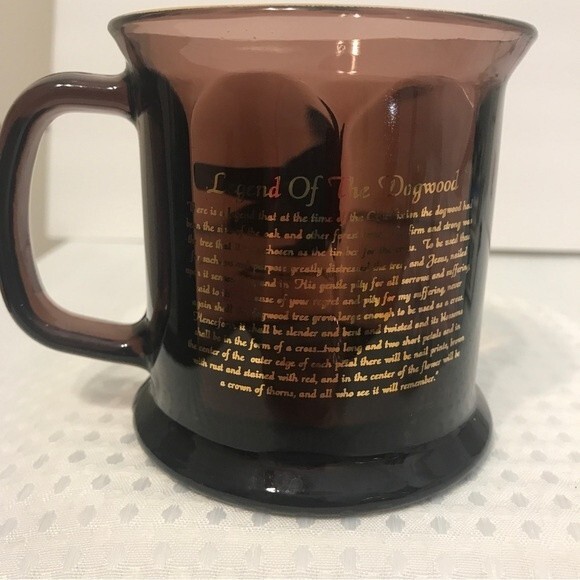 Culver Glass Mug 22K Gold Trim Savannah Dogwood Legend Y2K NWOT - Picture 4 of 7